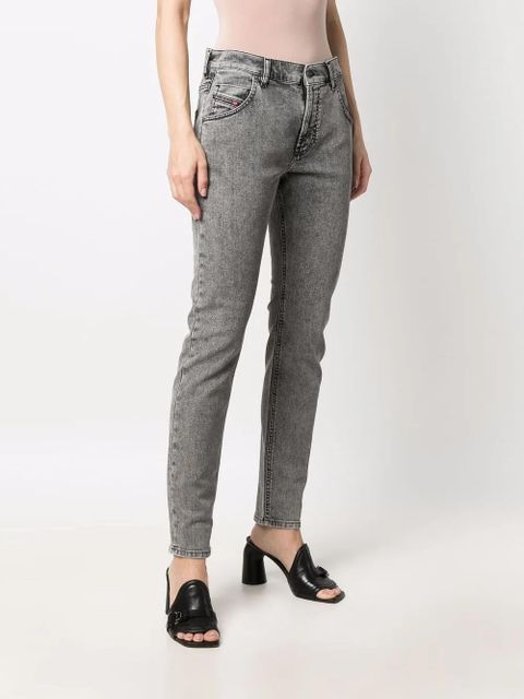 Diesel logo-patch denim jeans - Grey