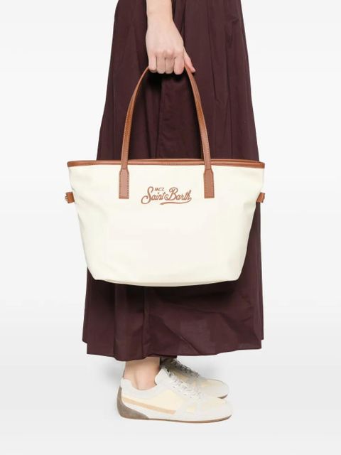 MC2 Saint Barth embroidered-logo tote bag - Yellow - zdjęcie produktu nr 2