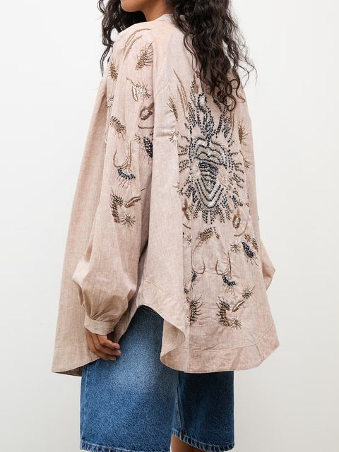 Answear.LAB marynarka damska z lnem - zdjęcie produktu nr 2