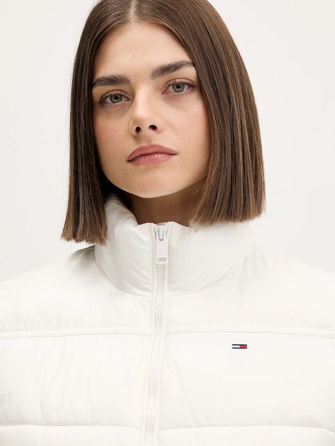 Tommy Jeans bezrękawnik kolor biały zimowy DW0DW22037