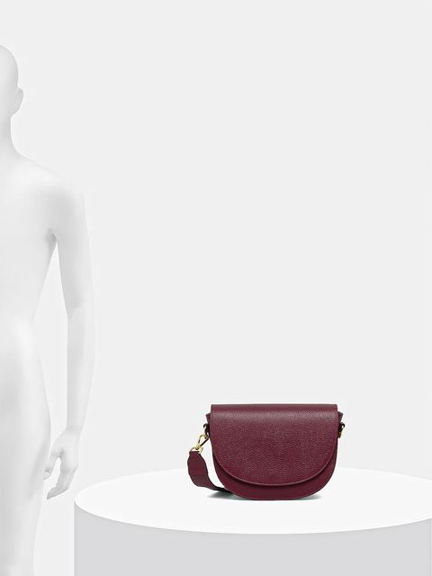 Answear.LAB torebka skórzana kolor bordowy