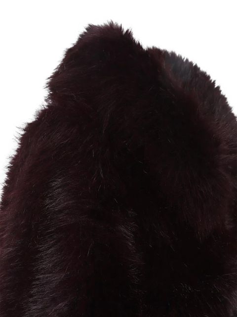 The Frankie Shop Hope zip fastening faux fur jacket - Purple