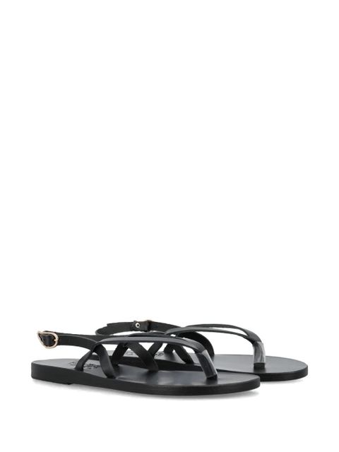 Ancient Greek Sandals Synthesis flat leather sandals - Black - zdjęcie produktu nr 2
