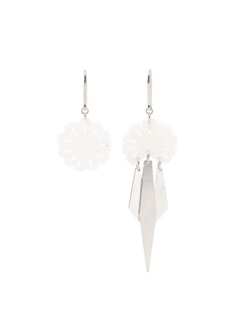 ISABEL MARANT flower-detail drop earrings - Silver - zdjęcie produktu nr 1