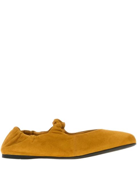 Miu Miu gathered knot ballet flats - Yellow - zdjęcie produktu nr 2