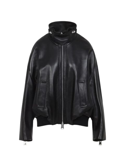 KHAITE zip-fastening funnel-neck jacket - Black - zdjęcie produktu nr 1