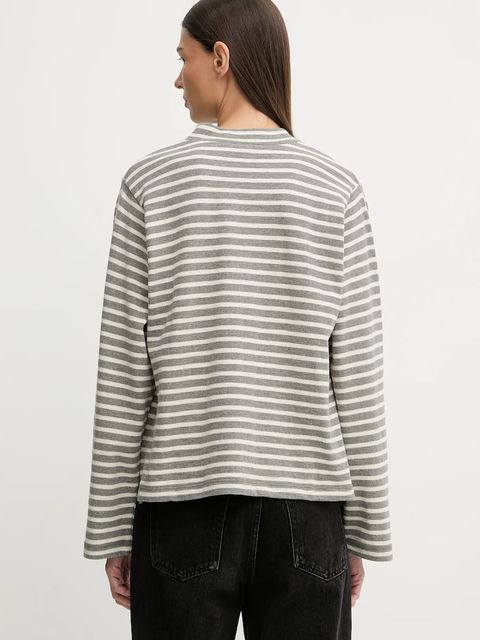 Marc O'Polo longsleeve bawełniany kolor szary 600304752025 - zdjęcie produktu nr 2