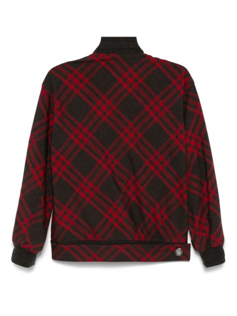 Burberry Check bomber jacket - Red - zdjęcie produktu nr 2