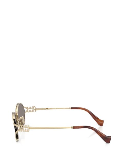 Miu Miu Eyewear round-frame sunglasses - Gold