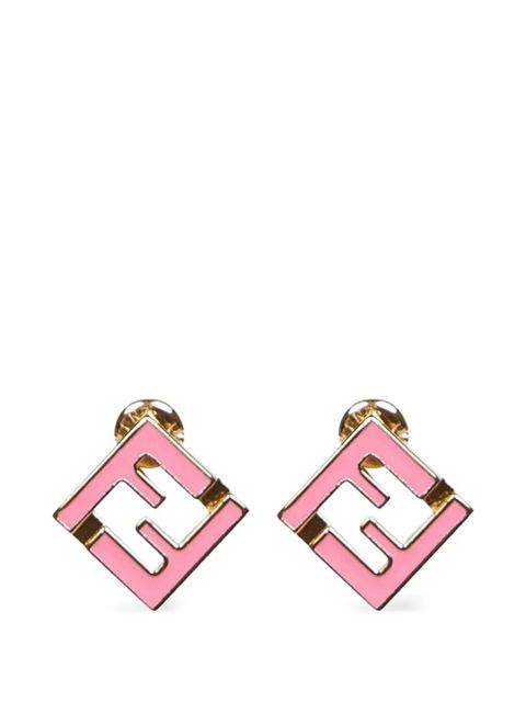 FENDI FF logo earrings - Gold - zdjęcie produktu nr 1