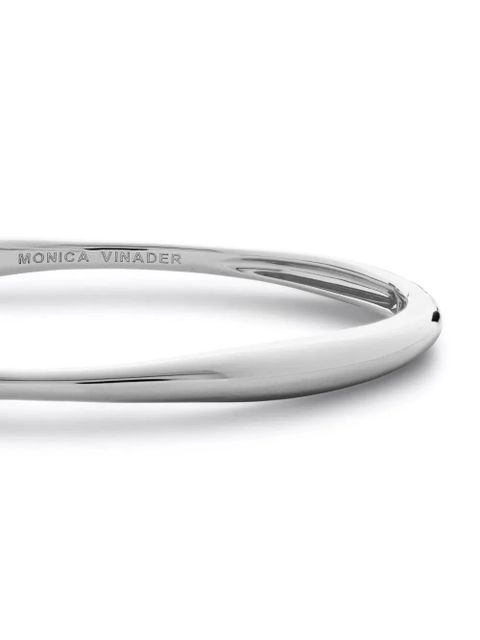 Monica Vinader Nura asymmetric thin bangle - Silver - zdjęcie produktu nr 2