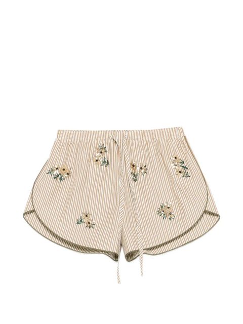 SANDRO striped-pattern shorts - Neutrals - zdjęcie produktu nr 1