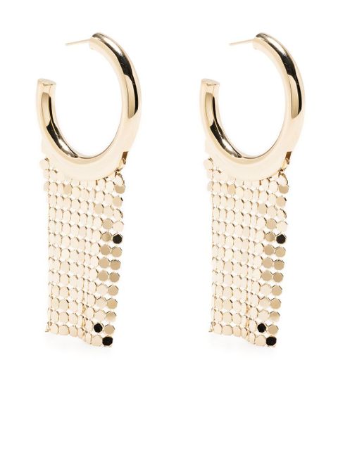 Rabanne Pixel hoop earrings - Gold - zdjęcie produktu nr 1