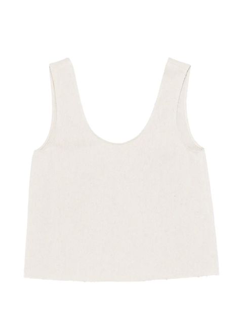 Alysi tie front tank top - Neutrals - zdjęcie produktu nr 1