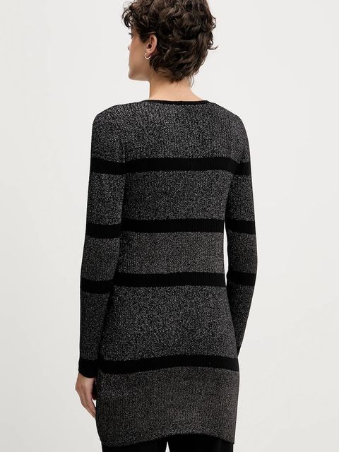 Sisley kardigan damski kolor czarny lekki 1194L602O