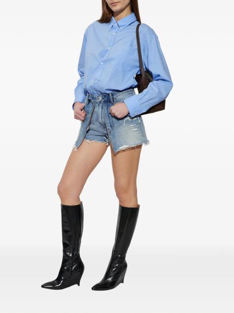 Alexander Wang distressed denim playsuit - Blue - zdjęcie produktu nr 2