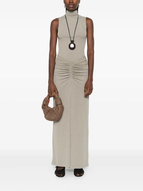 Nanushka ruched maxi skirt - Grey