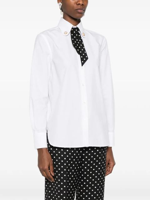 Valentino Garavani polka dot detail shirt - White