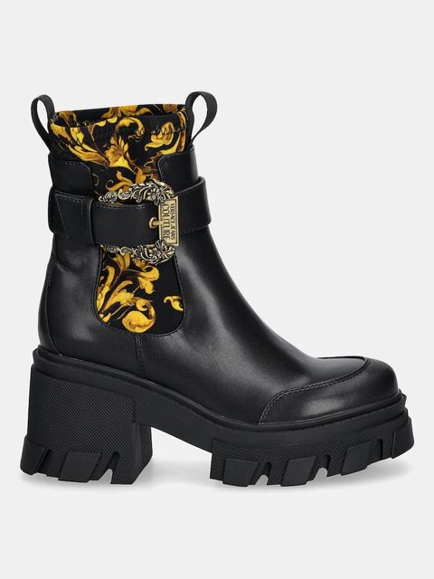 Versace Jeans Couture sztyblety damskie kolor czarny na słupku 79VA3S84 ZS867 G89