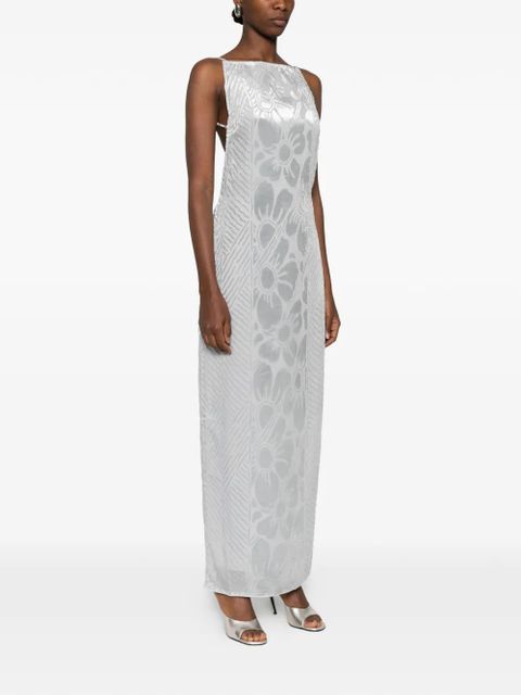 SIR. floral-print maxi dress - Silver