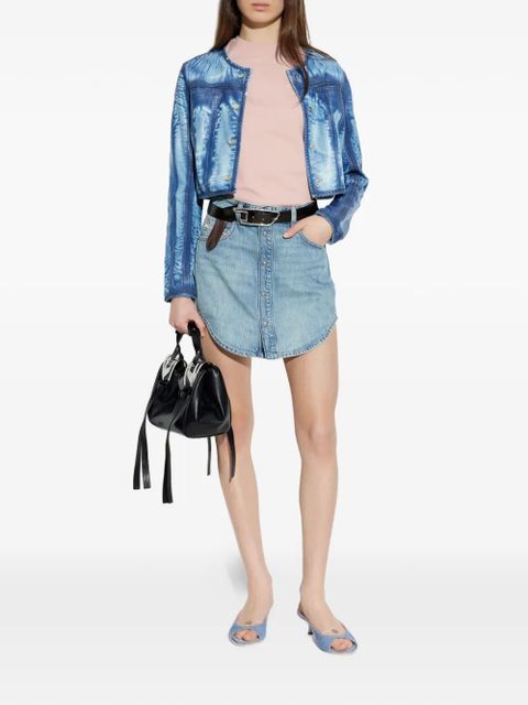 Diesel T-Cropyn embroidered-logo T-shirt - Pink - zdjęcie produktu nr 2