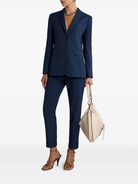 ETRO jacquard single-breasted blazer - Blue - zdjęcie produktu nr 2