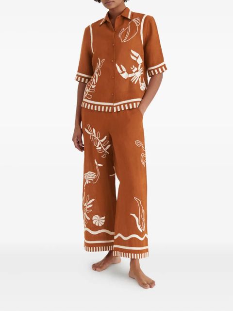 ERES Crab button-up shirt - Brown - zdjęcie produktu nr 2