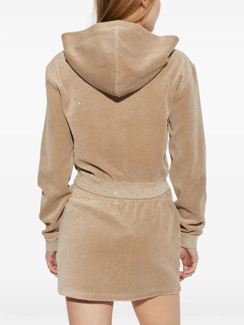 Alexander Wang embellished hoodie - Neutrals