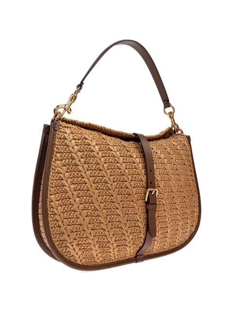 ETRO large Pony woven shoulder bag - Neutrals