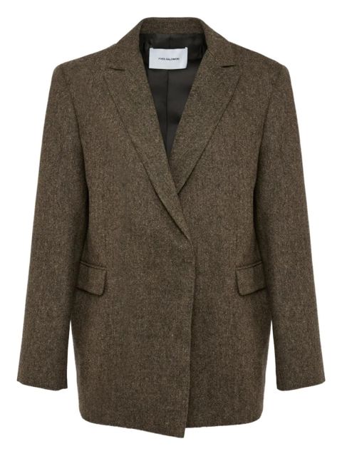 Yves Salomon single-breasted blazer - Brown - zdjęcie produktu nr 1