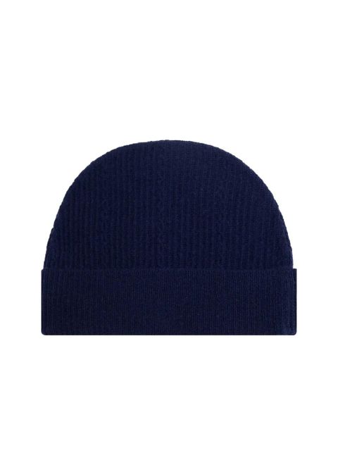 ETRO logo-embroidered beanie - Blue