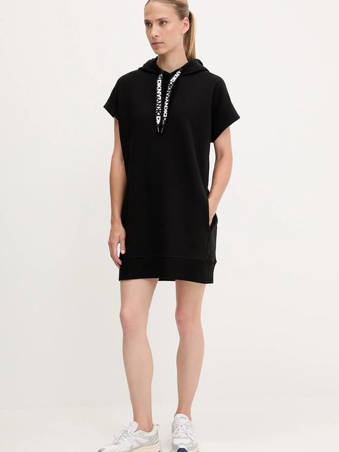 Dkny sukienka kolor czarny mini prosta DP5D4908