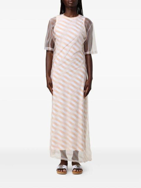 Sportmax Pausa striped midi dress - Pink - zdjęcie produktu nr 1