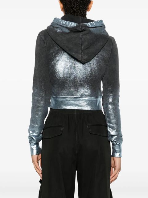 Diesel F-Slimmy cropped hoodie - Blue