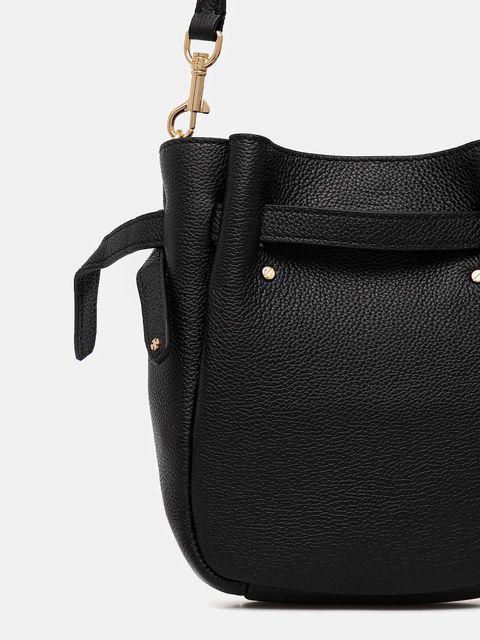 Tory Burch torebka skórzana Roby Small kolor czarny 171002-001