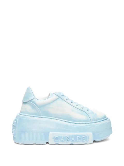 Casadei Nexus brushed-effect sneakers - Blue - zdjęcie produktu nr 1