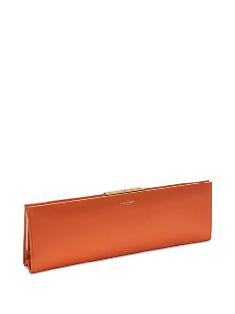 Saint Laurent large Midnight clutch bag - Orange