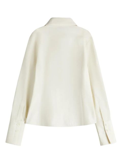 Tod's spread-collar poplin shirt - White - zdjęcie produktu nr 2