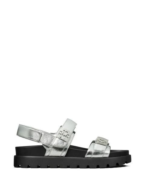 Tory Burch Mellow logo-detail sandals - Silver - zdjęcie produktu nr 1