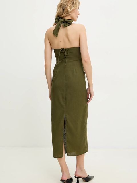 Answear.LAB sukienka z lnem