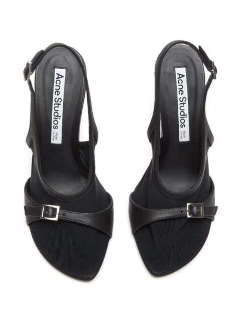 Acne Studios mesh-panelled sandals - Black