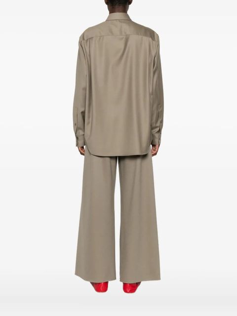 The Row Pino virgin-wool shirt - Green