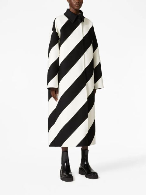 Valentino Garavani Compact Drap Strhype coat - Black