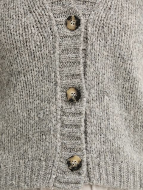 Marc O'Polo kamizelka z wełną damski kolor szary ciepły 5000007307