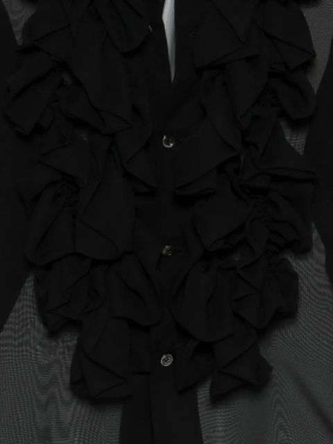 Comme Des Garçons ruffled shirt - Black