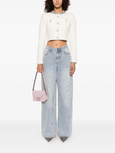 Self-Portrait embellished-buttons cardigan - Neutrals