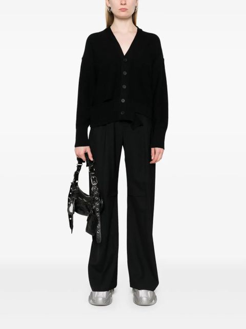 MM6 Maison Margiela cut-out detailed cardigan - Black - zdjęcie produktu nr 2