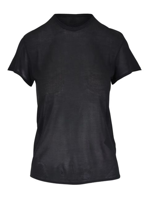 TOTEME silk short-sleeve T-shirt - Black - zdjęcie produktu nr 1