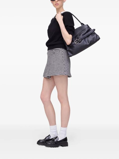 Marc Jacobs gingham tweed mini skirt - Black