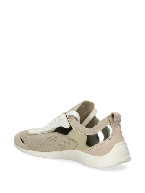 PINKO logo-embroidered sneakers - Neutrals